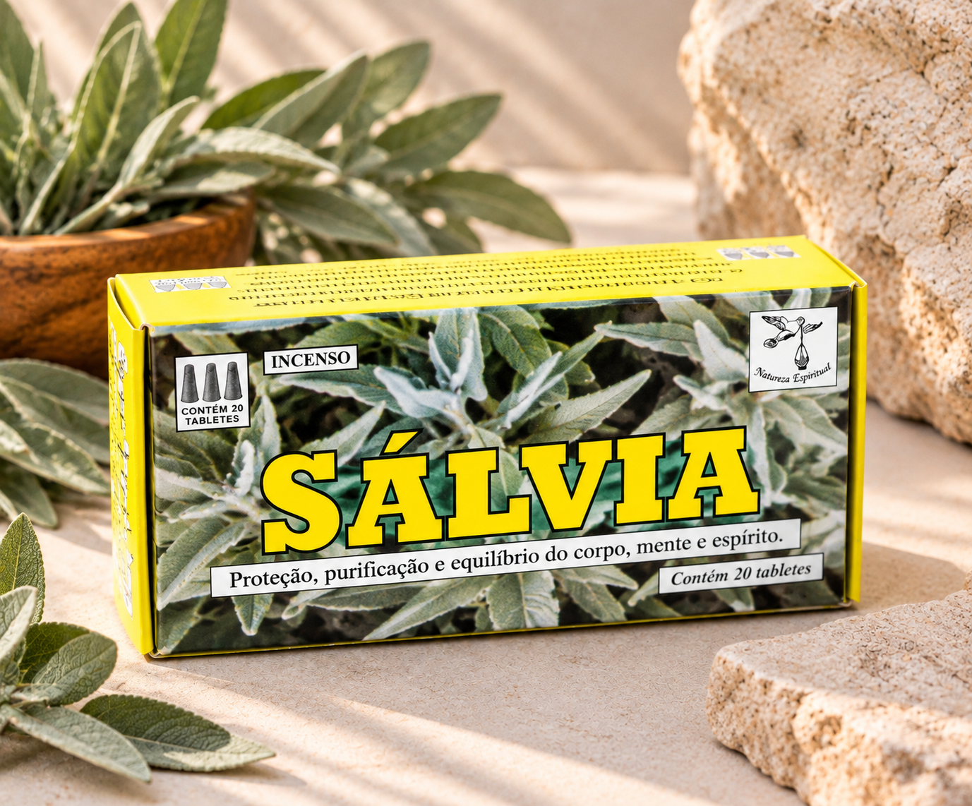 Defumador de Sálvia Branca - Natureza Espiritual