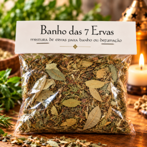 Banho das 7 Ervas - mistura de ervas para banho ou defumação
