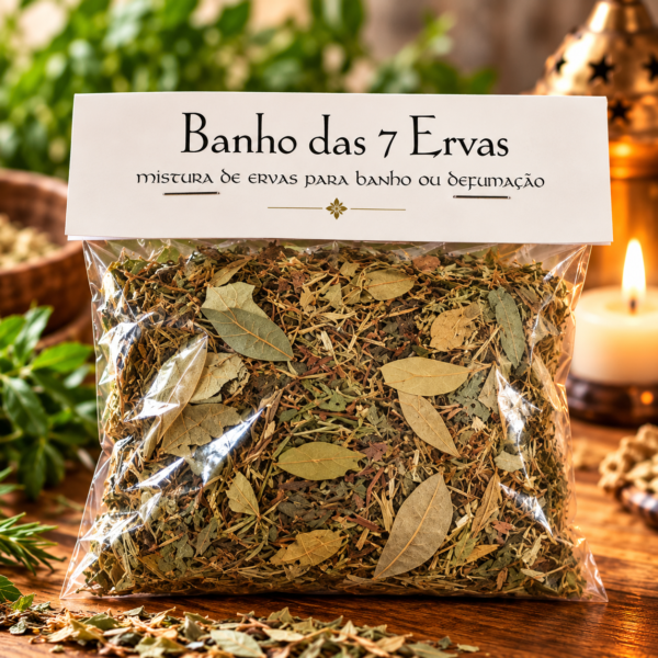 Banho das 7 Ervas - mistura de ervas para banho ou defumação
