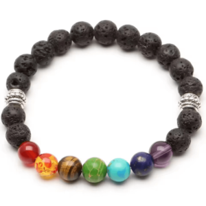 Pulseira 7 Chakras Vulcânica