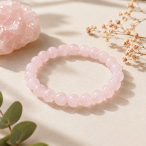 Pulseira de Quartzo Rosa